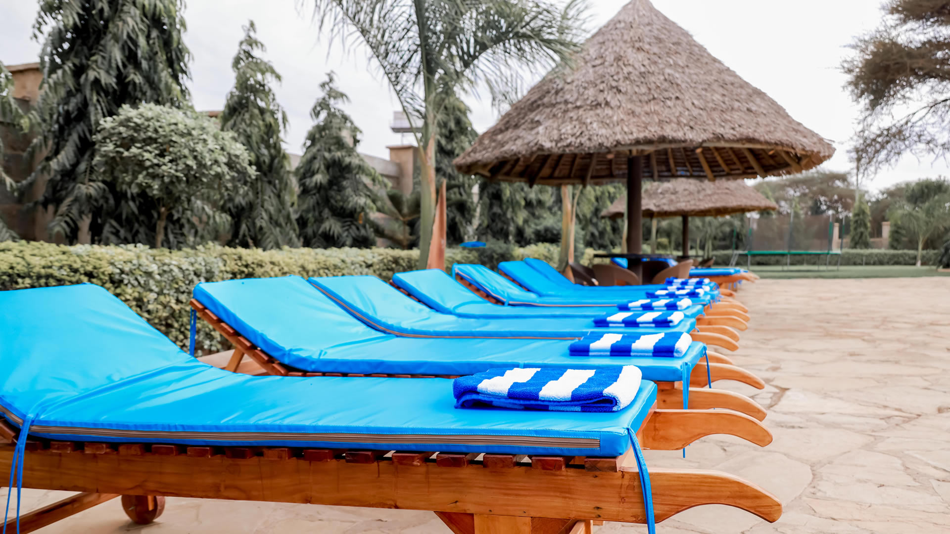Swimming pool at Penety Amboseli Resort with Mount Kilimanjaro view