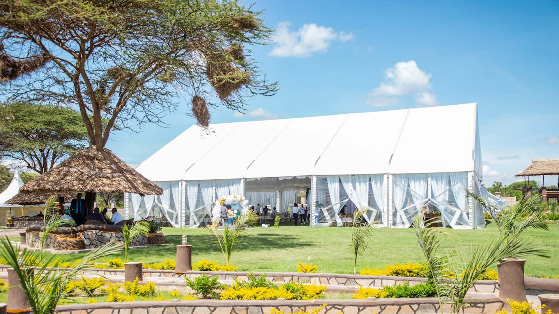 Wedding venue and event grounds at Penety Amboseli Resort