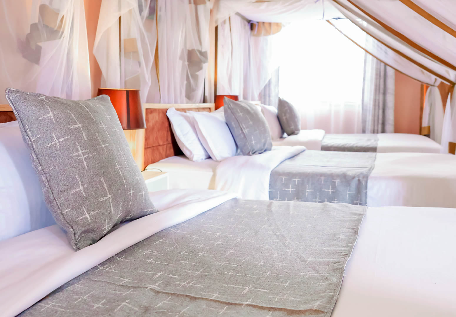 Family triple room at Penety Amboseli safari lodge accommodation